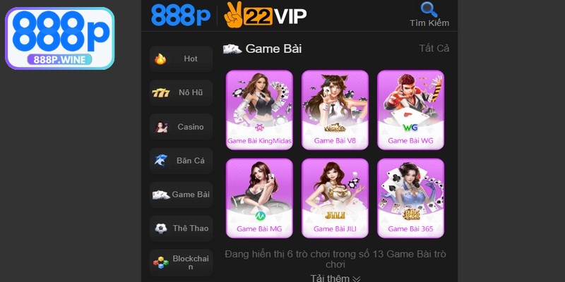 Game bài là linh hồn của nhà cái bao gồm nhiều siêu phẩm hot