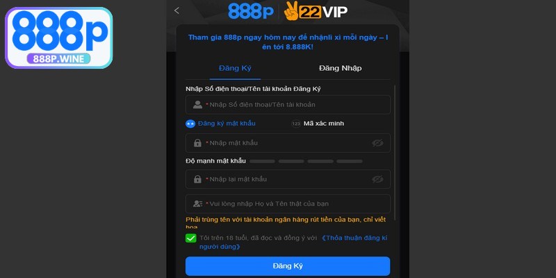 Chỉ vài bước đơn giản, bạn đã đăng ký tài khoản thành công