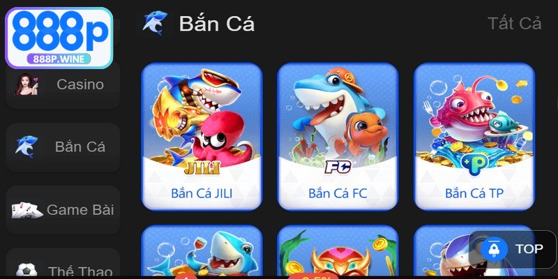 Bắn cá là sảnh game được thiết kế chuyên nghiệp, bố cục rõ ràng