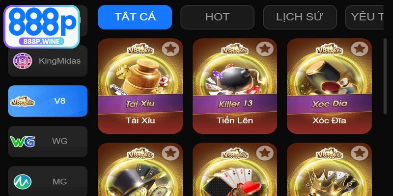 Thành viên hãy chọn game theo sở thích của mình để đặt cược