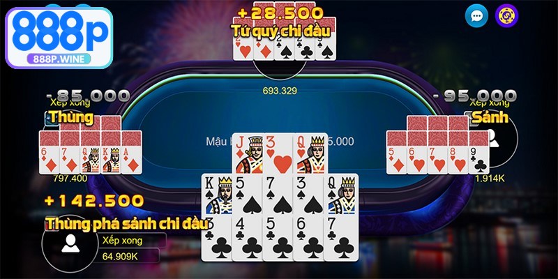 Chiến thuật xếp bài đòi hỏi sự linh hoạt tùy vào bộ bài bạn sở hữu