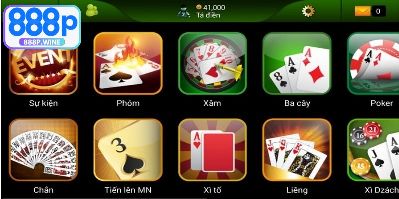 Những tựa game phổ biến được yêu thích tại web chơi bài trực tuyến